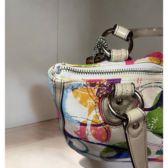 Coach 31141E Stamped Signature C Hallie East West Tote Bag & Wristlet - Picture 13 of 16